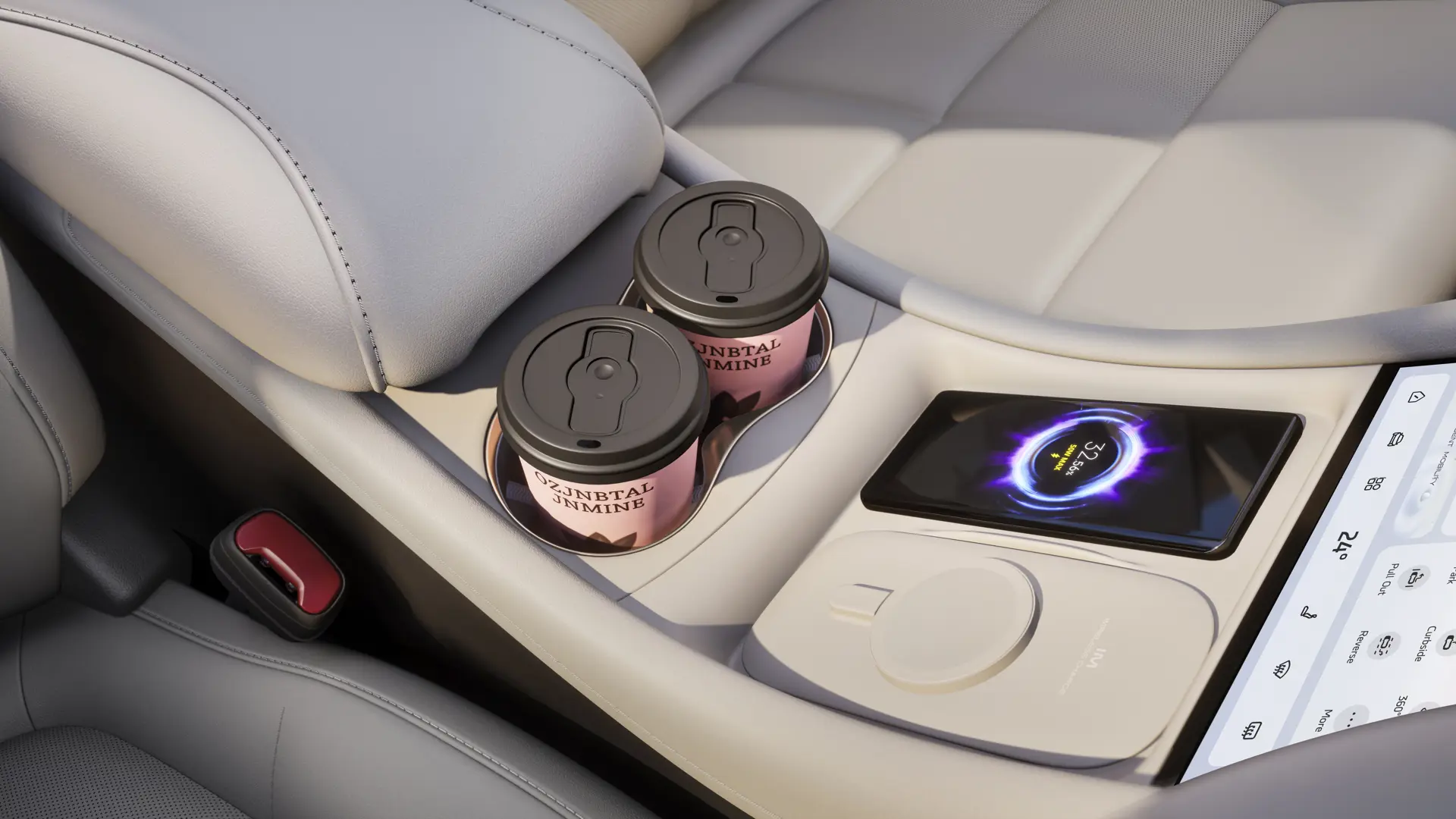 Cup Holder LHD Beige